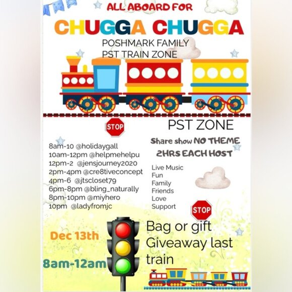 $5 Start Posh Family Share Show CHOO CHOO - Picture 1 of 9